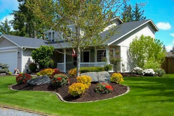  Freshly cut lawn with no standing water.