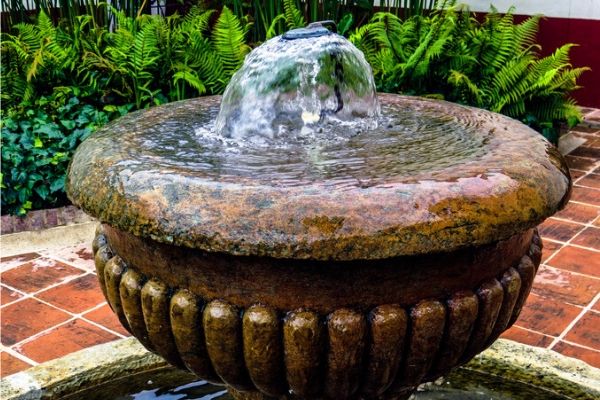 Pondless water Feature near St. Louis Metro